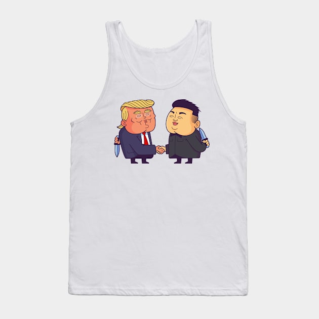 Trump vs Kim Tank Top by madeinchorley